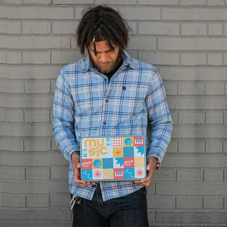 Caixa de som em ABS 100% reciclado