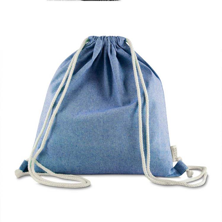 Mochila personalizada em algodão mescla reciclado