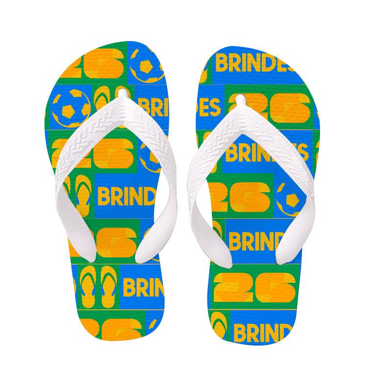 Chinelo emborrachado premium personalizado