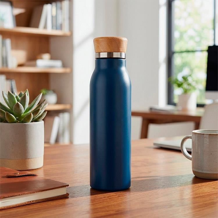 Squeeze térmico com tampa de bambu