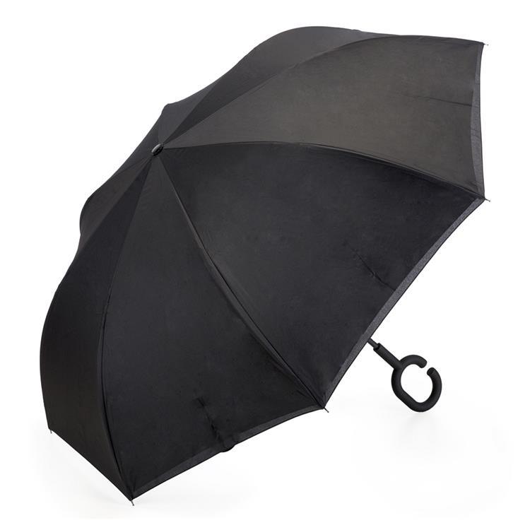 Guarda-chuva personalizado invertido formato alça tipo C