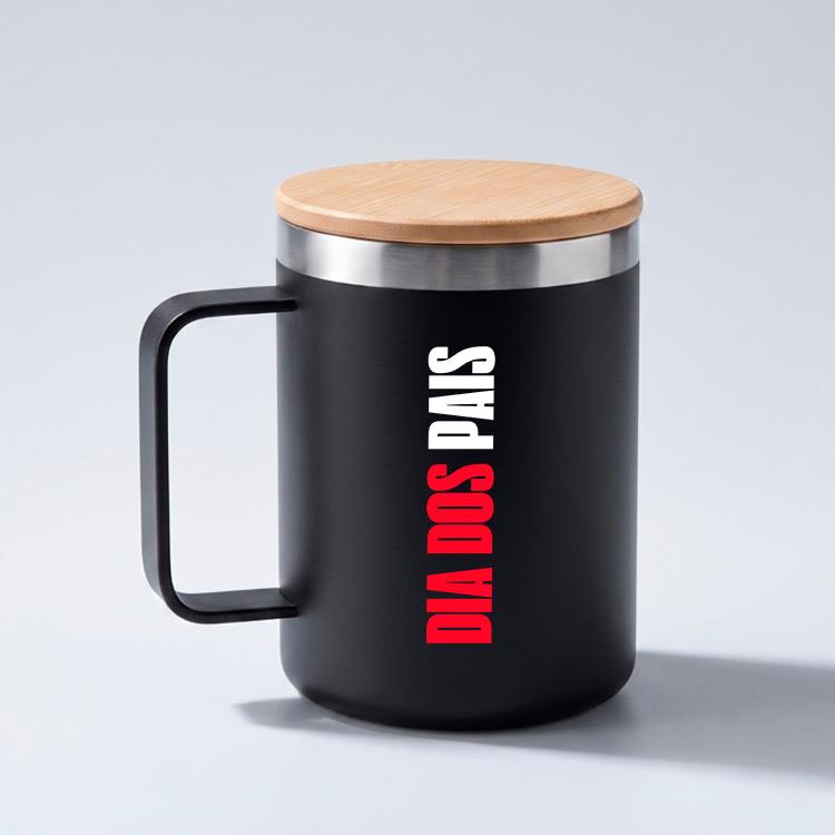 Caneca personalizada térmica de aço inox