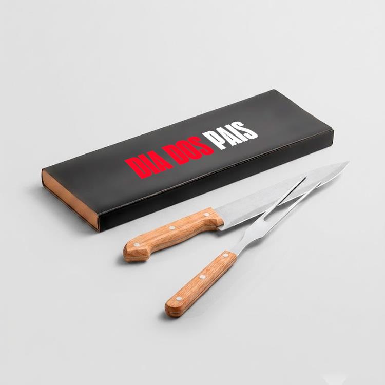 Kit churrasco com 02 peças personalizado
