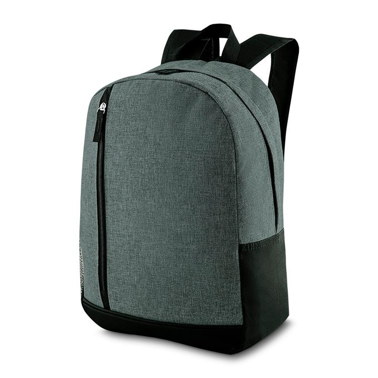 Mochila personalizada em poliéster com bolso frontal