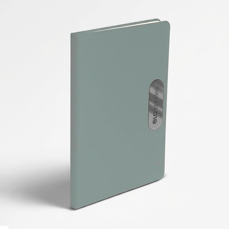 Caderno em PU Personalizado com Placa Metálica e 80 Folhas
