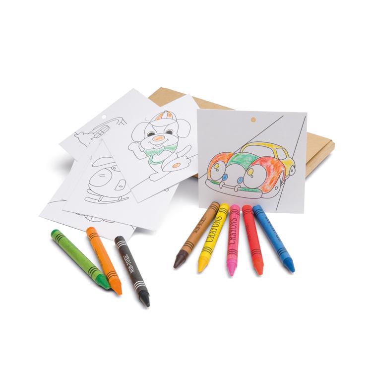 Kit giz de cera para colorir personalizado