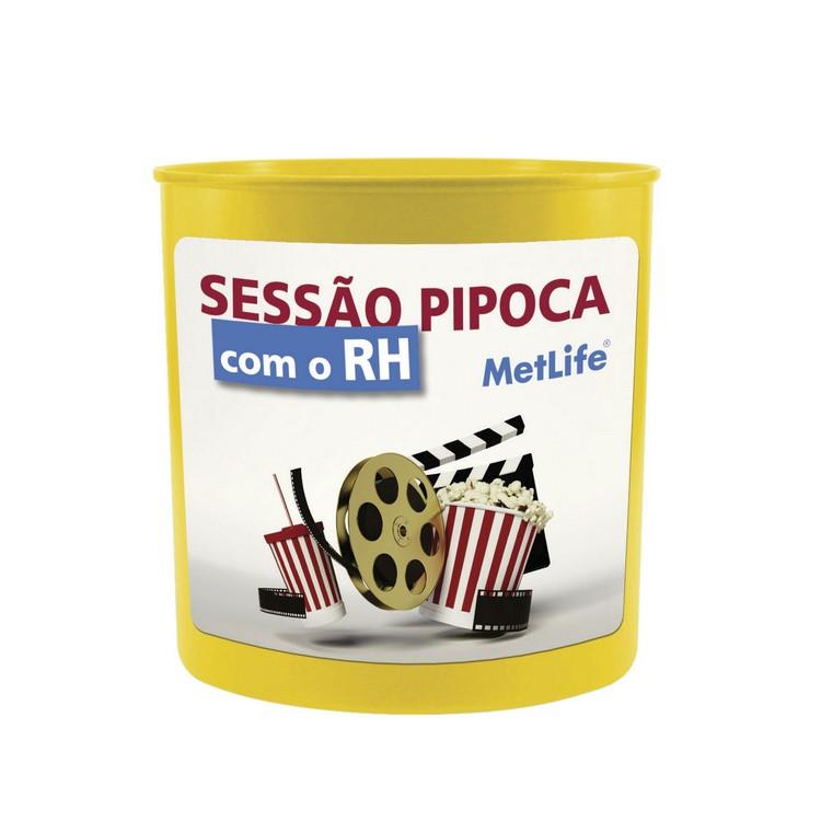 Balde de pipoca personalizado