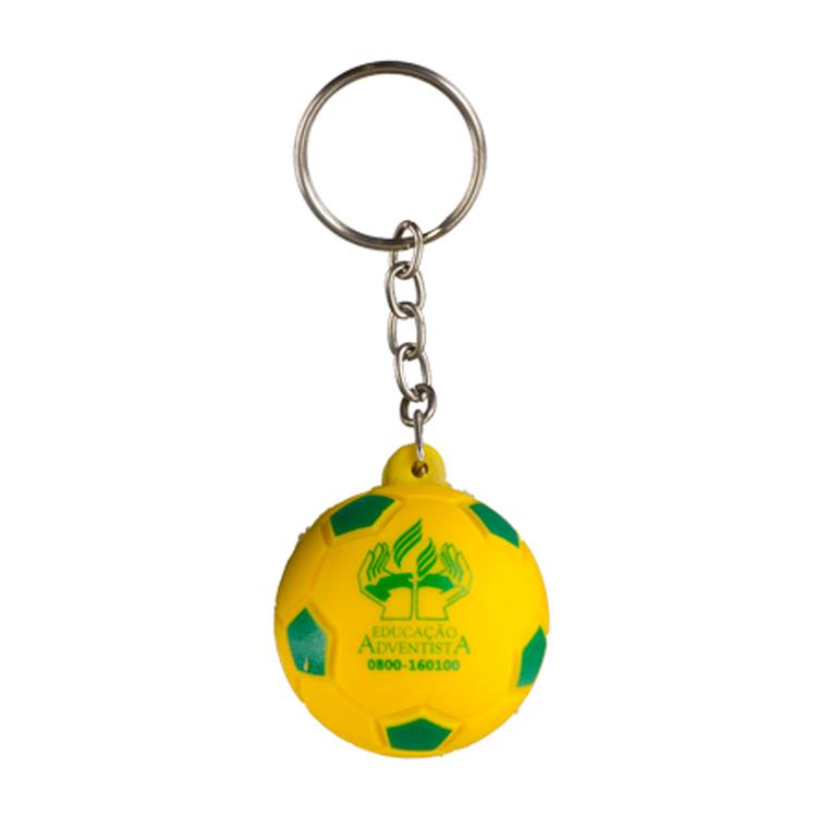 Chaveiro anti-stress futebol personalizado