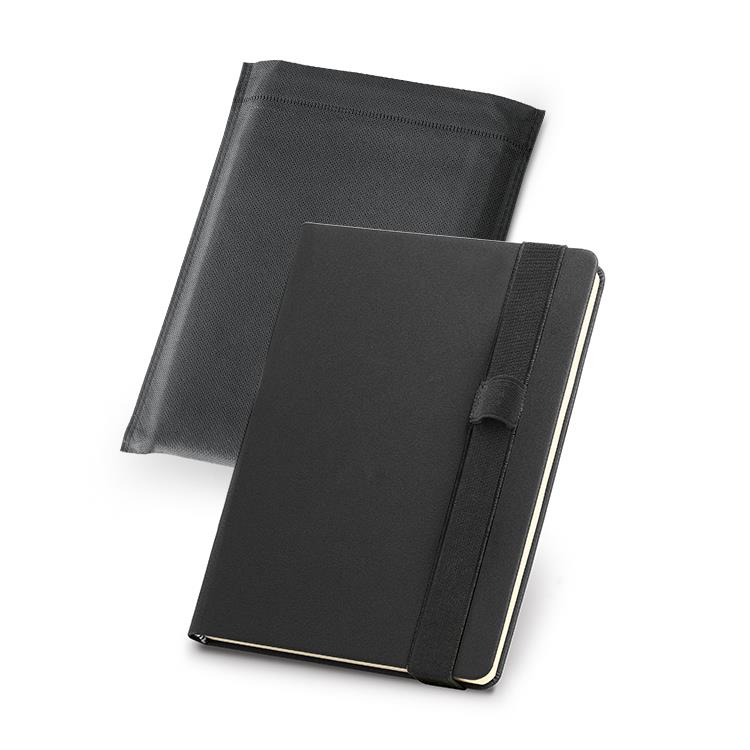 Caderno Tipo Moleskine em Capa Dura em Couro Sintético Personalizado