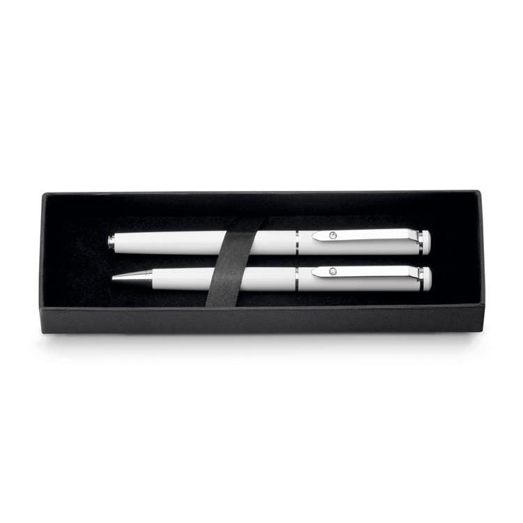 Conjunto de caneta roller e esferográfica personalizado - CJC062
