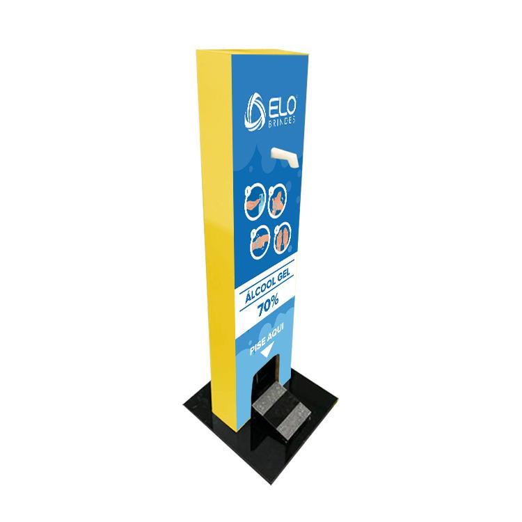 Totem de Álcool em Gel 100% MDF e Envelopado Personalizado