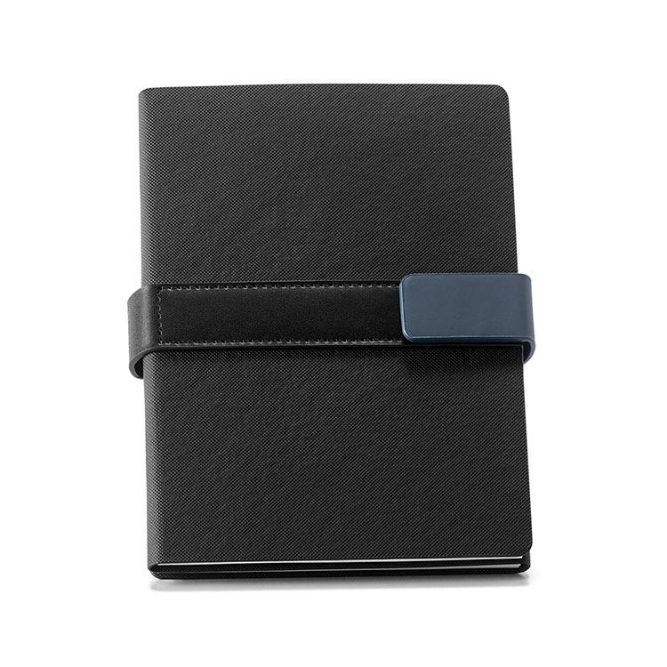 Caderno tipo moleskine duplo Premium personalizado