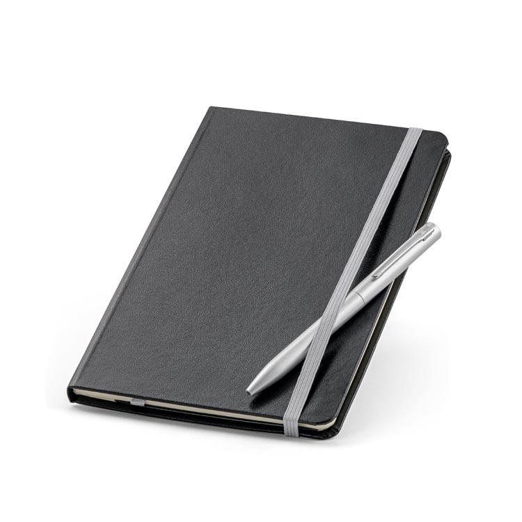 Kit de caderno e caneta personalizado