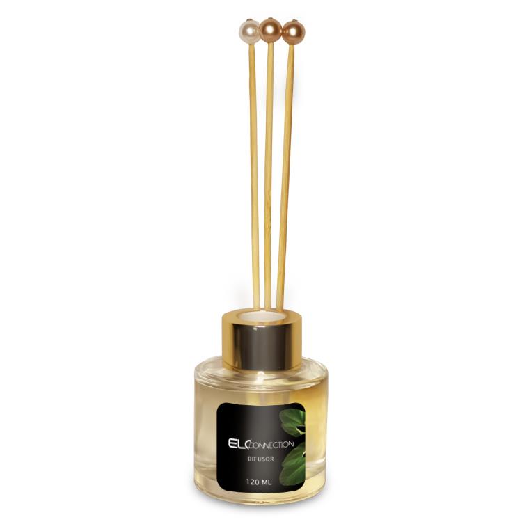 Difusor Vidro Redondo com Varetas 120Ml Personalizado