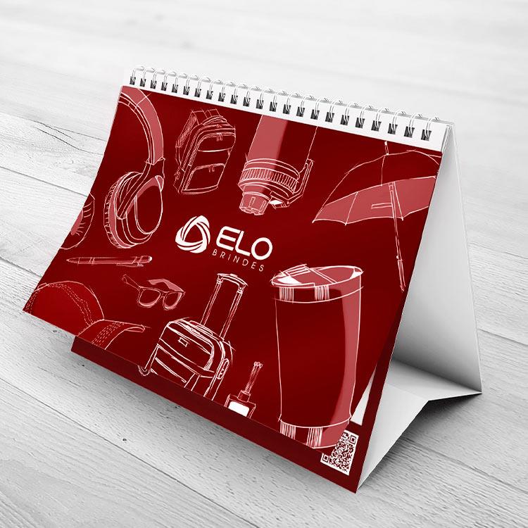Folha de calendário de Mesa Papel Couchê Personalizado
