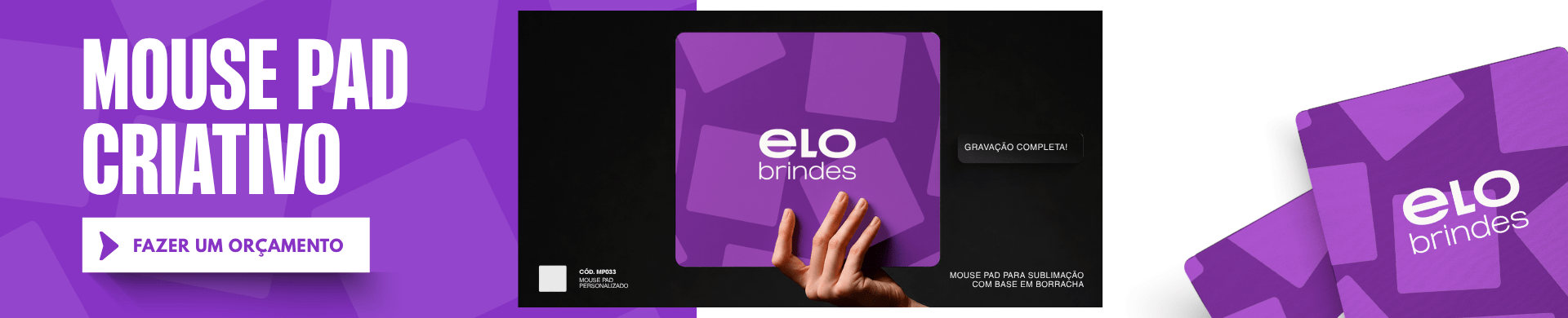 mouse pad - roxo